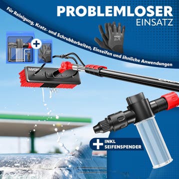 MASKO® Telescopische wasborstel - 5,4m - Incl. Wasborstel -, Verzenden