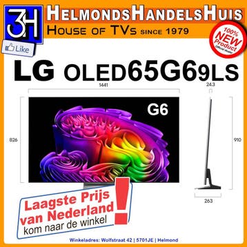 LG OLED65G69LS 65 inch oled tv Nieuw model Laagste prijs 3H, Audio, Tv en Foto, Televisies, Nieuw, Ophalen of Verzenden, 100 cm of meer