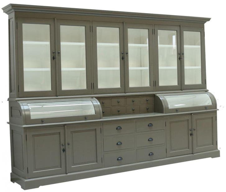 Buffetkast taupe XL Bastiaan 300cm, Huis en Inrichting, Kasten | Buffetkasten, Ophalen of Verzenden