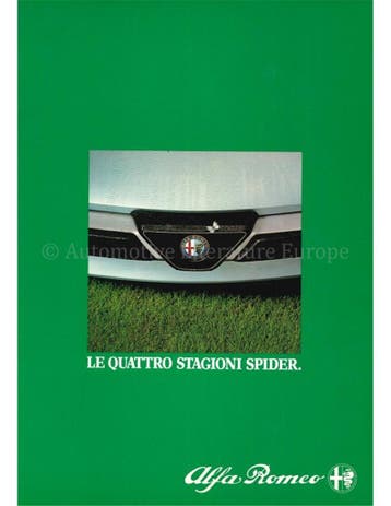 1983 ALFA ROMEO SPIDER BROCHURE ITALIAANS, Nieuw, Alfa Romeo, Author