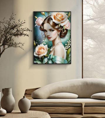 FANTASIE GELAKT CANVAS MET FRAME -B- CM 72X4X102 -, Ophalen of Verzenden, Nieuw