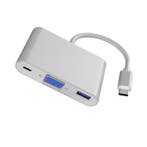 DrPhone HUB6 3 in 1 USB C Hub Converter - Type-C/USB C vrouw, Verzenden, Nieuw