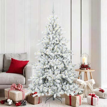 vidaXL Kunstmatige Inklapbare Kerstboom Wit 180 cm PVC en, Verzenden, Nieuw