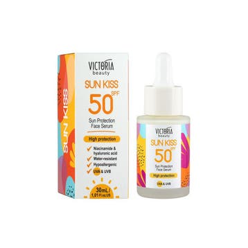 Zonnebrand gezicht creme-serum met SPF50 - verheldert de, Nieuw