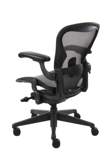 Refurbished Herman Miller Aeron Remastered, Verzenden, Zwart, Zo goed als nieuw, Bureaustoel