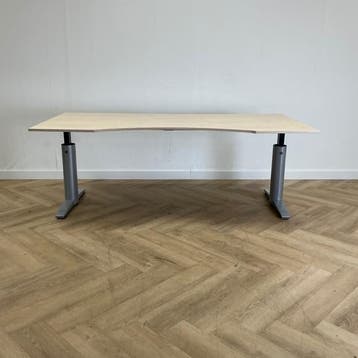 Vepa wingbureau 190x95/80 cm, ahorn - grijs, Gebruikt, Ophalen of Verzenden, Grijs, Vepa