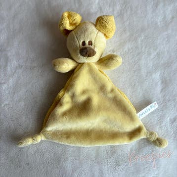 BON TON TOYS knuffeldoekje pip geel, Verzenden, Nieuw