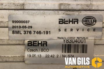 Intercooler Audi A4 O75636, Ophalen of Verzenden, Nieuw
