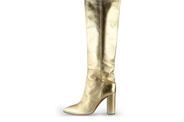 Toral Laarzen in maat 38 Goud, Kleding | Dames, Schoenen, Overige kleuren, Zo goed als nieuw, Hoge laarzen, Verzenden