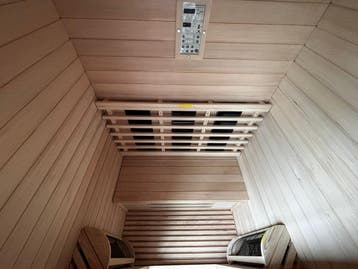 2-persoons Infrarood Sauna HC3 | Showroomdeal €2.095, Ophalen of Verzenden, Zo goed als nieuw, Infrarood, Complete sauna