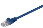 CAT 5e netwerkkabel, U/UTP – Goobay-0.5 m / Blauw, Computers en Software, Pc- en Netwerkkabels, Ophalen of Verzenden, Nieuw