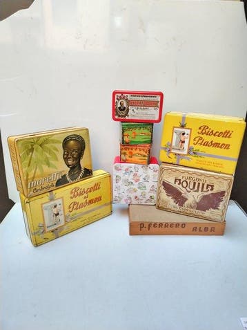 Bar (9) - Advertenties - Plasmon/Ambrosoli/Krumiri/Ferrero -, Antiek en Kunst
