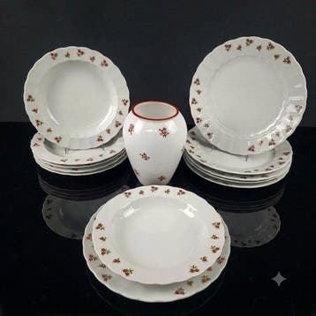 Vintage - Eschbach - Bayern - Eetservies voor 6 (13) - Rosen