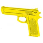 Essimo Rubberen oefenpistool - Geel, Sport en Fitness, Vechtsporten en Zelfverdediging, Ophalen of Verzenden, Nieuw