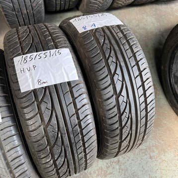 2 x Hankook Ventus Prime 185-55-15 Zomerbanden 8mm, Gebruikt, 15 inch, Band(en), Personenwagen