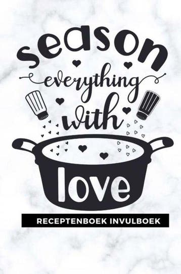 9789464482478 Receptenboek invulboek: Season everything w..., Boeken, Verzenden, Nieuw, Gold Arts Books