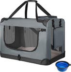 2dekans | Juskys – Lassie Hondentransportbox – 60 x 42 x 44, Dieren en Toebehoren, Ophalen of Verzenden, Zo goed als nieuw