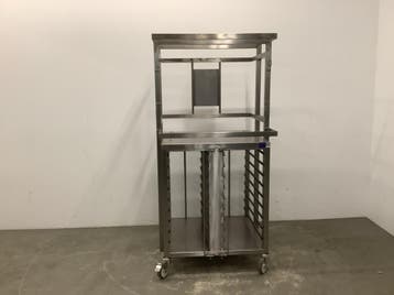 Mobiel Onderstel voor Combisteamer – Verrijdbaar RVS Frame, Ophalen of Verzenden, Gebruikt, RVS Meubilair