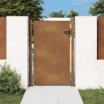 vidaXL Poort 100x125 cm cortenstaal, Tuin en Terras, Verzenden, Nieuw