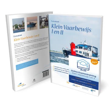 Cursusboek Klein Vaarbewijs 1 en 2 met 1200 examenvragen, Verzenden, Nieuw, Overige niveaus, Vaarbewijs Academy