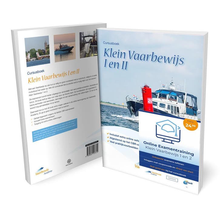 Cursusboek Klein Vaarbewijs 1 en 2 met 1200 examenvragen, Boeken, Studieboeken en Cursussen, Nieuw, Overige niveaus, Verzenden