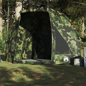vidaXL Vistent waterdicht camouflage, Caravans en Kamperen, Tenten, Verzenden, Nieuw, Tot en met 2