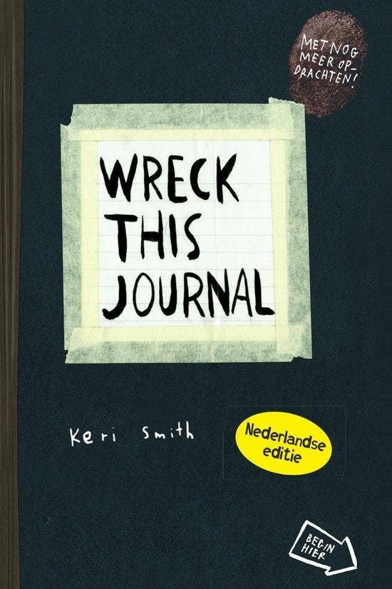 9789000363582 Wreck this journal - Wreck this journal, Boeken, Studieboeken en Cursussen, Zo goed als nieuw, Verzenden