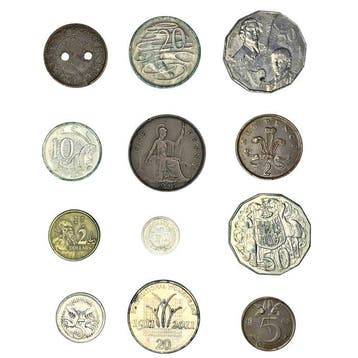 Australië, Nederland, Verenigd Koninkrijk, Brits-Indië. 12, Postzegels en Munten