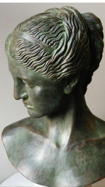 Jean-PIerre le Cann (1969-) - Buste, Buste Aphrodite - 42 cm, Antiek en Kunst, Antiek | Keramiek en Aardewerk