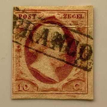Koning Willem III [N.V.P.H. nr. 0002], Ophalen of Verzenden, Gestempeld