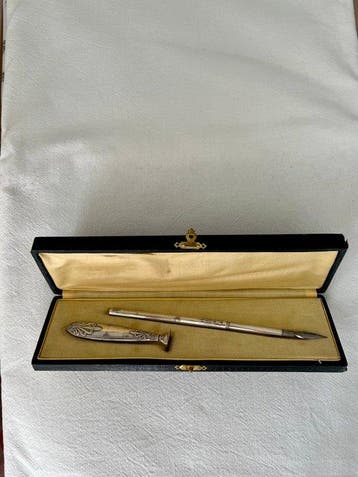 French - Bureauset (2) - .800 zilver, Nieuw