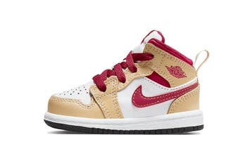 Air Jordan 1 Mid Beige Red (TD), Nieuw