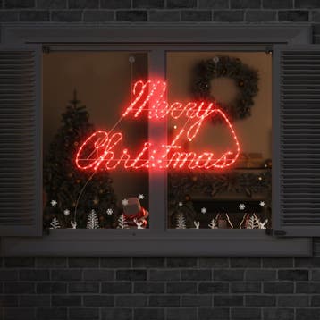 vidaXL Kerstbord 216 LEDs Rood 99 x 55 x 13 cm IJzer, Verzenden, Nieuw