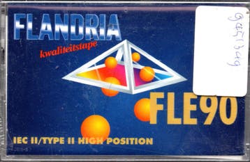 Flandria Cassetteband FLE90 – Type II / High Position – 90 M, Cd's en Dvd's, Cassettebandjes, Verzenden, Nieuw in verpakking