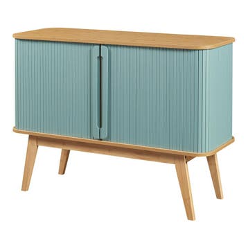 Commode Tysvær dressoir 110x40x80 cm naturel en blauw [en.ca, Verzenden, Nieuw