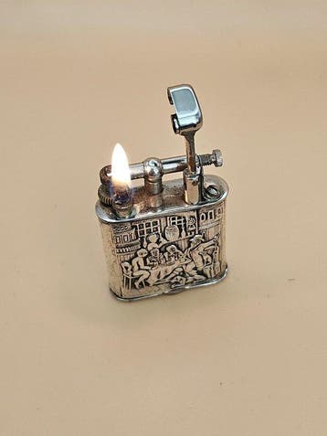 Regulator - Lift Arm - Aansteker - .800 Solid Silver Sleeve, Nieuw