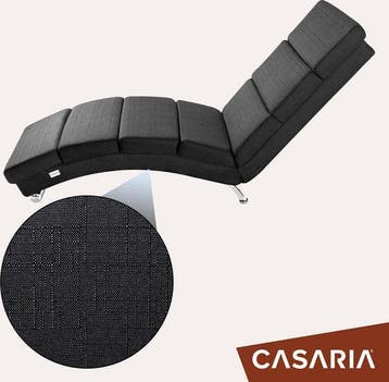 2dekans | Casaria Relaxfauteuil London - Ligstoel Lounge, Casaria, Ophalen of Verzenden, Zo goed als nieuw