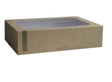 Composteerbare sandwichboxen met deksel medium (50 stuks), Verzenden, Nieuw in verpakking