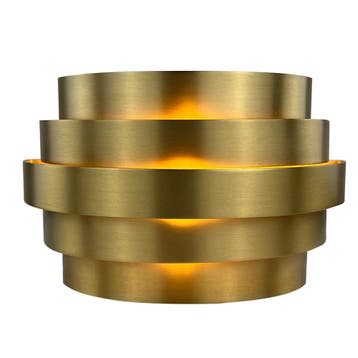 Moderne wandlamp | Messing | Rond | 25cm | G9 fitting, Huis en Inrichting, Ophalen of Verzenden, Nieuw, Metaal