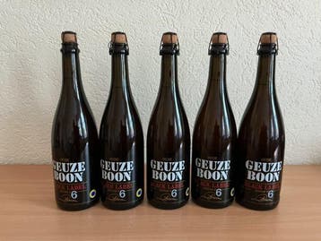Boon - Geuze Black Label 6 - 75cl - 5 flessen, Nieuw
