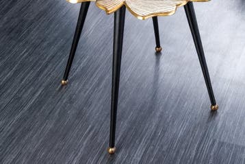Decoratieve bijzettafel GINKGO LEAFS 60cm goud handgemaakt, Ophalen of Verzenden, Nieuw