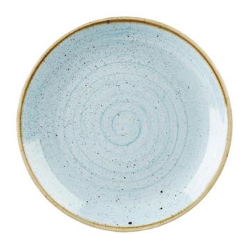 Churchill Stonecast Duck Egg Evolve Coupe Bord 22.9cm (pak, Verzenden, Nieuw