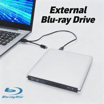 Externe Blu-ray Brander & DVD/CD Brander - USB 3.0 - Lees/Sc, Verzenden, Nieuw