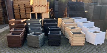 Vierkante plantenbakken! Bomen plantenbakken! tot 1m x1m x1m, Tuin en Terras, Bloembakken en Plantenbakken, Vierkant, Nieuw, Ophalen of Verzenden