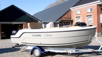 Aqua24 515/T5, Watersport en Boten, Sloepen, Nieuw, Polyester, Benzine, Buitenboordmotor