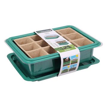 Kweekbak met deksel | Gardalux | 20 x 14 x 12 cm, Tuin en Terras, Kweekspullen, Verzenden, Nieuw