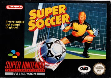 SNES Super Soccer (In doos), Spelcomputers en Games, Spelcomputers | Nintendo Super NES, Verzenden, Zo goed als nieuw