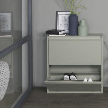 Spinder Design Billy 2 schoenenkast - dusty green, Verzenden, Nieuw