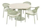 Hartman Taragona/Girona ronde stapelbare tuinset voor 4, Tuin en Terras, Tuinsets en Loungesets, Verzenden, Nieuw, Overige materialen