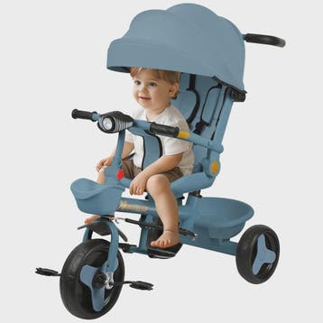 Kinderdriewieler 10 Maanden met Draaibare Zitting, Zonnekap,, Verzenden, Nieuw
